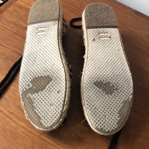TOMS x CLARE V Katalina Espadrille in Leopard - Picture 12 of 12